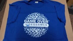 Apparel Game Tshirt - GAME OVER - Logo With Ball Of Controllers - 2024 - (Blue) - ADULT – XL