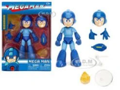 Gamer Toys - Action Figure - MegaMan - Blue Mega Man - 4.5in Figure - Jada Toys - NEW