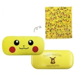 Gamer Gear - GLASSES CASE - Nintendo - Pokemon - Pikachu Face - Yellow - NEW