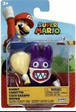 Gamer Gear - TOY - Figures - NINTENDO - Super Mario - 2.5in Figures - 2024 Wave 33 Assortment - NABBIT - Purple - NEW