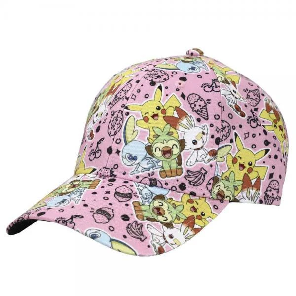 Gamer Hat - Nintendo - Pokemon - Sweet Time Characters AOP - Pink Snapback 1 Gamer Hat - Nintendo - Pokemon - Sweet Time Characters AOP - Pink Snapback